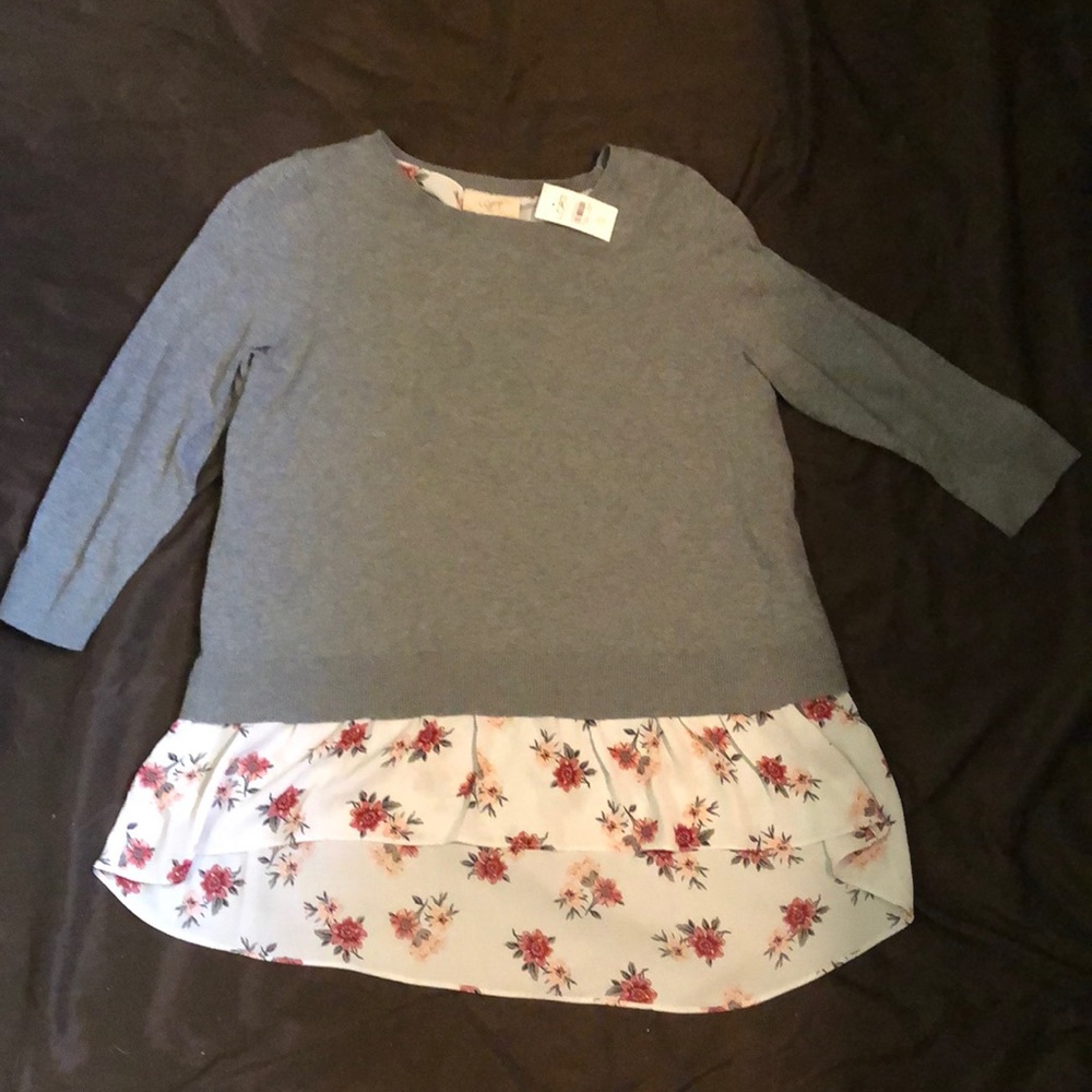 NWT Loft 3/4 Sleeve Top